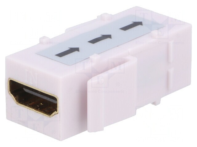 &quot;Adaptor Keystone cu 2 Sockets HDMI Aurit&quot;