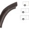 Segment reparatie aripa fata interior Mercedes Sprinter,2095-2005, VW LT 1995-2006 Partea Dreapta, Punte Fata in spatele rotii, metal