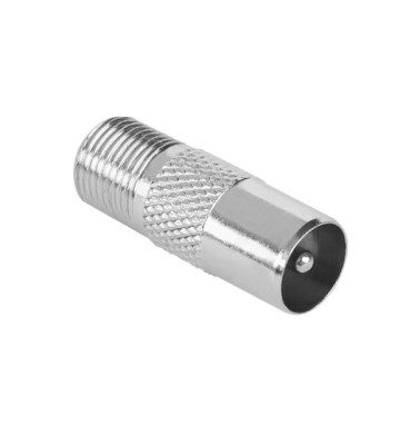 Adaptor coaxial tata la F mama din metal Goobay foto