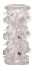 Manson Penis cu Bile Transparent Silicon NMC, Prelungitor Erectie, Sex Shop Adulti