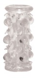 Manson Penis cu Bile Transparent Silicon NMC, Prelungitor Erectie, Sex Shop Adulti