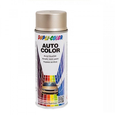Vopsea spray auto Dacia crem auriu metalizata Dupli Color 350 ml foto