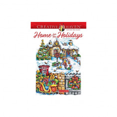 Creative Haven Home for the Holidays Coloring Book