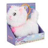 Jucarie de plus interactiva cu sunete, Puffy Friends, Pisica, Alb