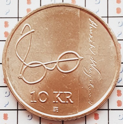 1105 Norvegia 10 Kroner 2008 Harald V (Henrik Wergeland) km 482 UNC foto