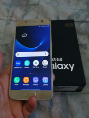 Samsung Galaxy S7 G930F 32 Gb Gold in stare buna la cutie foto