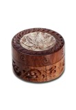 Cumpara ieftin Grinder RoseWood Leaf , 2 Parti, O35mm