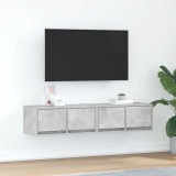 vidaXL Dulapuri TV 2 buc Beton Gri 60x31x25,5 cm Lemn prelucrat