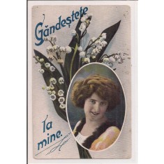 Carte postala circulata in anul 1922