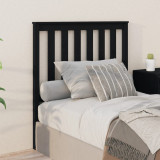 Tablie de pat, negru, 96x6x101 cm, lemn masiv de pin GartenMobel Dekor, vidaXL