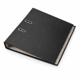 Biblioraft negru A4 pentru arhivare documente &ndash; Cotor 5 cm, Bordura Metalica, 350 Coli