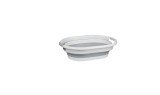 Cos multifunctional pliabil, Alb Gri, Plastic, 38 lt