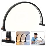 Lampă cosmetică profesională Moon pentru tratamente LED, fără umbre, de birou, neagră