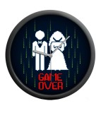 Ceas de perete cu miri, model GAME OVER