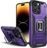 Husa de protectie pentru iPhone 14 Pro Vakoo, TPU, violet/negru, 6,1 inchi