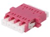 Conector Fibră Optică Mamă LC Multimod Quad 4 Piste Plastic FIBRAIN