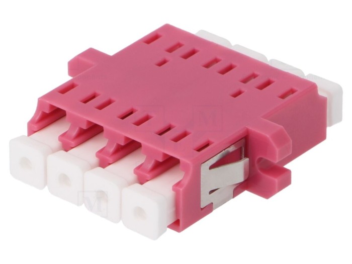 Conector Fibră Optică Multimod Quad LC Mamă