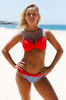 SW998-3 Costum de baie in 2 piese model colorat, S