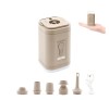 Pompa Portabila TrendiShop&reg; Multifunctionala, Acumulator 1200mAh, USB-C, LED, 200L/min, Kaki
