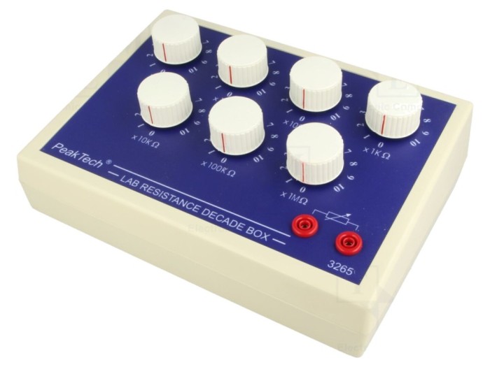 Rezistor decadic 0-9999999&Omega;, 7 intervaluri