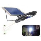 Cumpara ieftin Stalp iluminat exterior cu panou solar proiector LED 30W si suport prindere