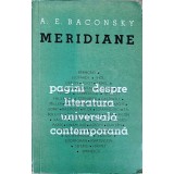 MERIDIANE PAGINI ALESE DESPRE LITERATURA UNIVERSALA CONTEMPORANA-A.E. BACONSKY-227402