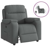 Cumpara ieftin Fotoliu rabatabil gri inchis, material textil