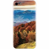 Husa silicon pentru Apple Iphone 7, Autumn Mountain Fall Rusty Forest Colours