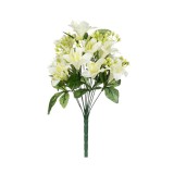 Buchet decorativ artificial, 40 cm, Alb, ATU-081299, Oem