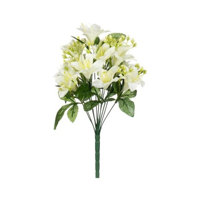 Buchet decorativ artificial, 40 cm, Alb, ATU-081299 foto