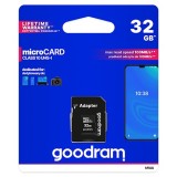 MICROSD CARD 32GB GOODRAM CLASA 10 UHS-I CU ADAPTOR