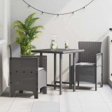 VidaXL Scaune de grădină 2 pcs Gri deschis Dimensiune: 53 x 49 x 85 cm