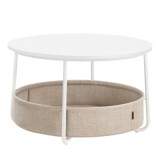 Cumpara ieftin Masuta de cafea Vasagle Alb 75x75x45 cm