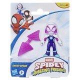 MARVEL SPIDEY SI PRIETENII SAI UIMITORI SET FIGURINA GHOST SPIDER SI ACCESORII, Hasbro
