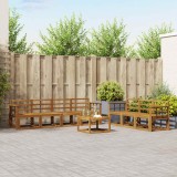 vidaXL Set de canapele de exterior 8 pcs natural Lemn Solid de Acacia 3366122