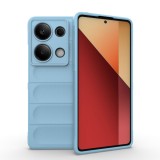 Husa pentru xiaomi redmi note 13 pro 5g / poco x6, antisoc, margini striatii, magic shield, bleu
