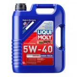 Ulei Motor Semisintetic Liqui Moly Diesel Hightech 5W40, 5L. Protectie Uzura, Curatare Motor, Lubrifiere Rapida. Turbocompresoare si Convertizatori