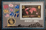 BC112, Jersey 1984, colita administratii postale, steaguri