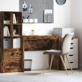 VidaXL Birou de scris Stejar afumat Lemn ingineresc 90 x 40 x 76 cm
