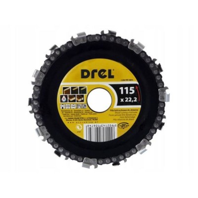 Disc debitat lemn, cu lant, 115 mm, Drel foto