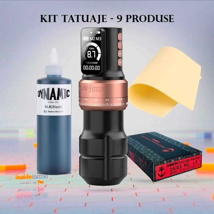 Kit Tatuaj POSEIDON &ndash; Set complet pentru primii pași