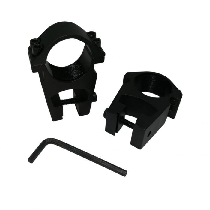 Inele de montura pentru lunete airsoft, 11 mm, metalice, negre