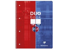 Caiet A4+ Duo, reversibil, cu spirala, 80 file, Clairefontaine