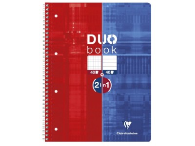 Caiet A4+ Duo, reversibil, cu spirala, 80 file, Clairefontaine foto