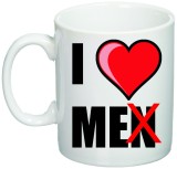 Cana alba personalizata &quot;i love me&quot;, INOVATIX&reg;. 330ml