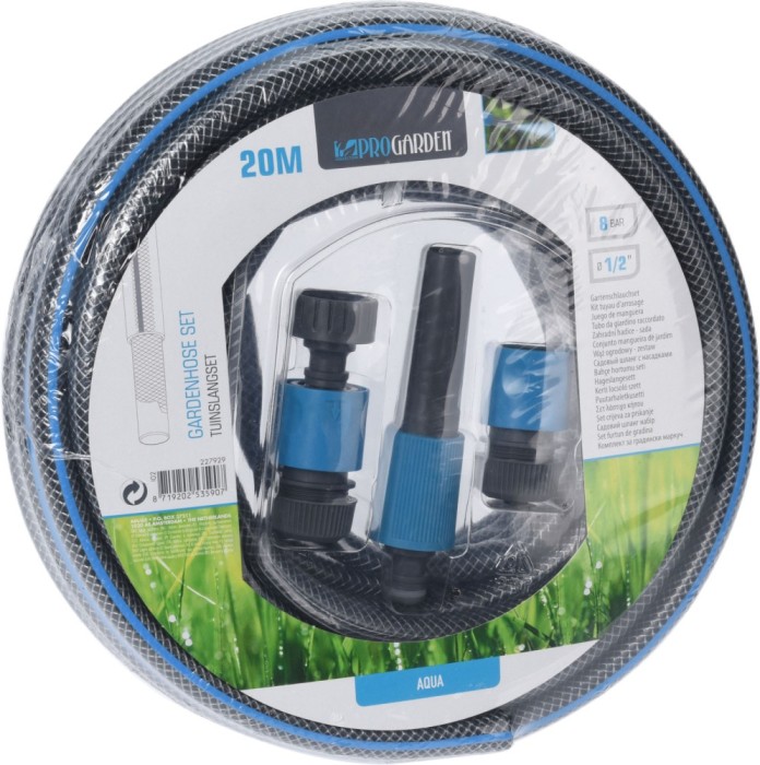 Set furtun de gradina20m, 1 2 , cu accesorii de conectare