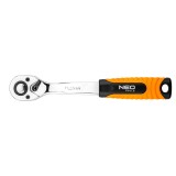 Antrenor cu clichet 1/4 NEO Tools, 72 dinti, 145 mm, CrV