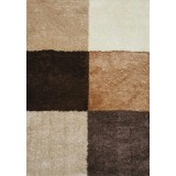 Covor Model Fantasy 12518-19, Marime 80 x 150 cm, Bej, Maro, Inaltime Fir 30 mm, Antialergic, Polipropilena, Living, Dormitor, Sufragerie, Birou