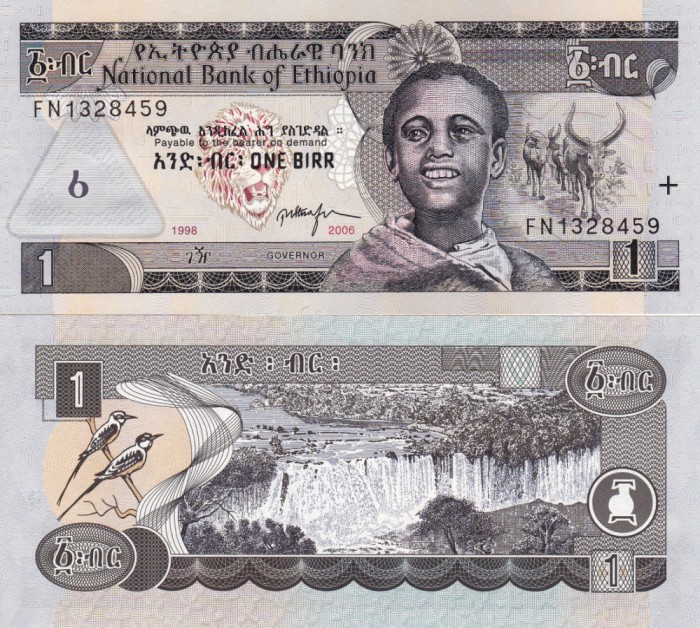 ETIOPIA 1 birr 2006 UNC!!!