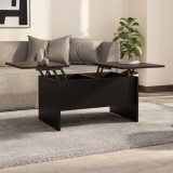 Cumpara ieftin Măsuță de cafea, negru, 80x50x42,5 cm, lemn prelucrat